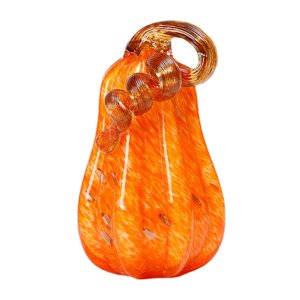 Magideal - Decoración De Calabaza De Vidrio Calabaza Artificial Artesanías De Calabaza De Vidrio Adornos Decorativos Estatuilla De Calabaza De Mesa Para El Hogar L