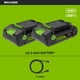thumbnail image 2 of Batería Greenworks PowerAll 24 V 2 Ah USB-C Pack 2, 2 of 3