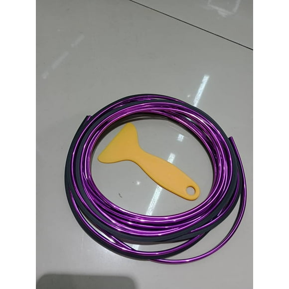 Rollo moldura embellecedor decorativa para interior de autos 5mts morado