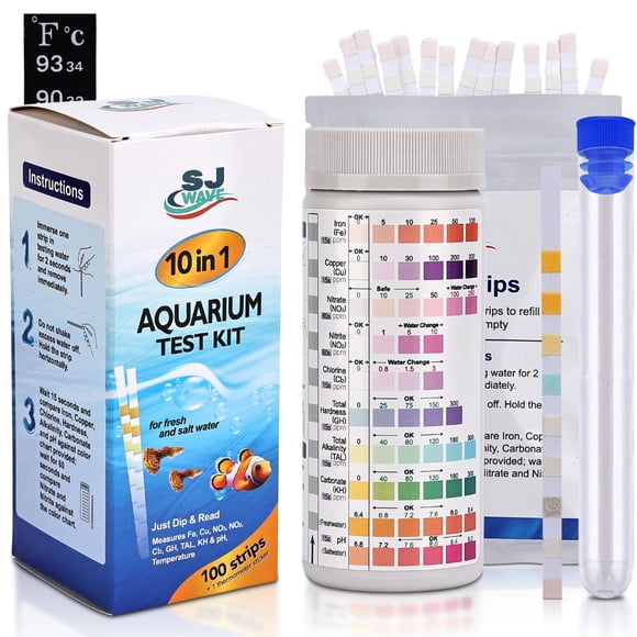 Kit de Tiras de Prueba 10 en 1 para Acuario SJ WAVE