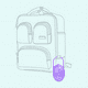thumbnail image 5 of Estuche Cajita Porta Chupete Bebés Color Azul, 5 of 5
