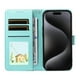 thumbnail image 3 of Funda Billetera FOXDOCK Compatible con Motorola Moto E14, Diseño Perrito Tierno, Ranuras para Tarjetas y Soporte Plegable, 3 of 6