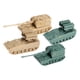 thumbnail image 4 of 4 piezas 1/144 modelo de tanque con ruedas, adornos de vehículo, decoración de mesa coleccionable para niños, niñas, niños y niñas, regalos de cumplea, 4 of 5