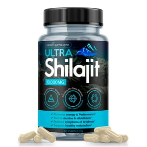 Suplemento Aura Vitamins Ultra Shilajit 10 000 Mg 60 Cápsulas