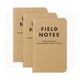 thumbnail image 1 of Cuadernos Memo Field Notes Original Kraft Paquete de 3 9x14cm, 1 of 6