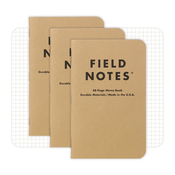 Cuadernos Memo Field Notes Original Kraft Paquete de 3 9x14cm