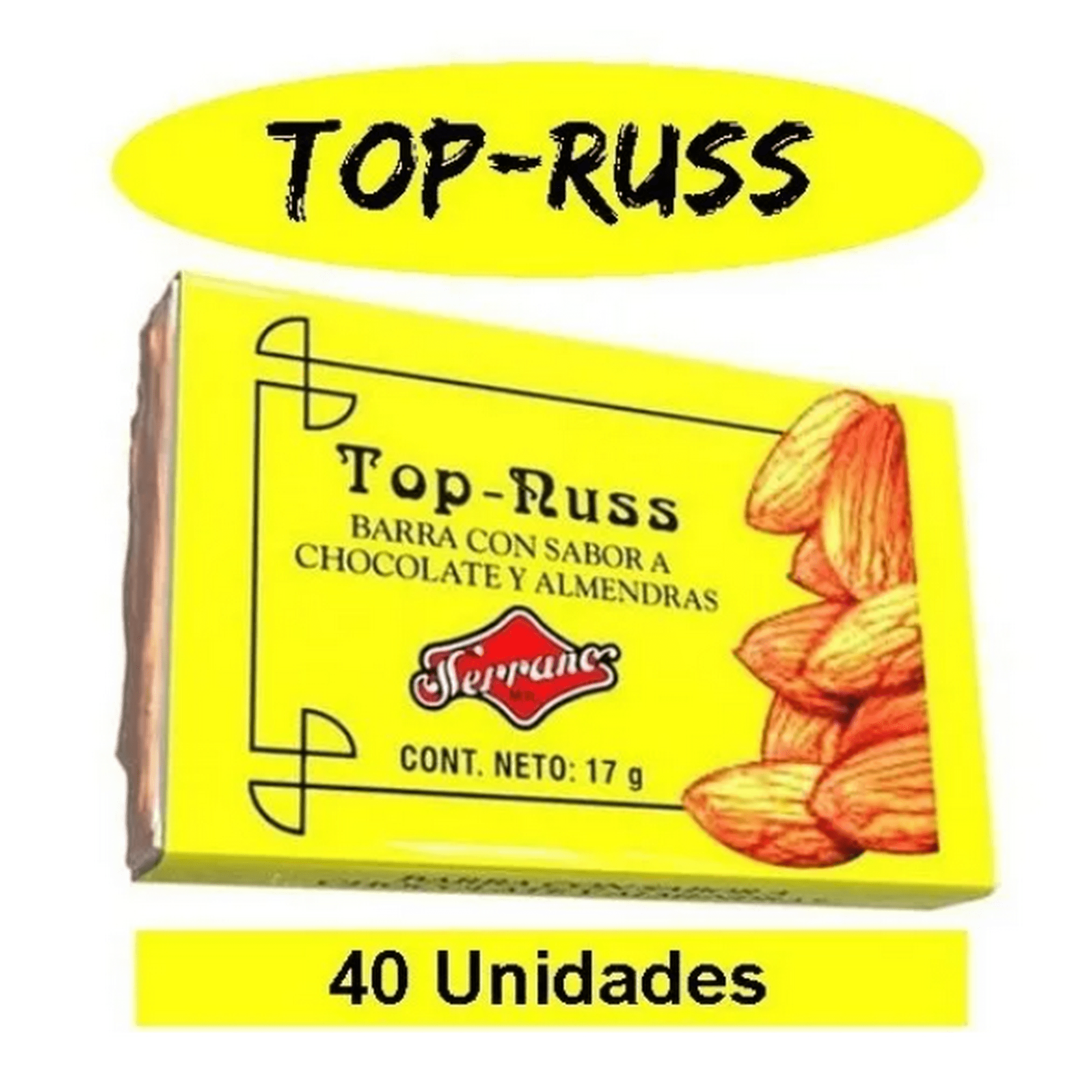 Chocolates Top Russ Caja X 40 Unidades Fruna