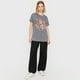 thumbnail image 4 of Polera Mujer Fun Oversize Gris Tigre Acid Wash Corona, 4 of 5