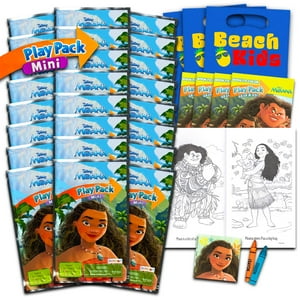 Set De Obsequios Para Fiestas Disney Moana 24 Grab N Go Play Packs Para Niñas