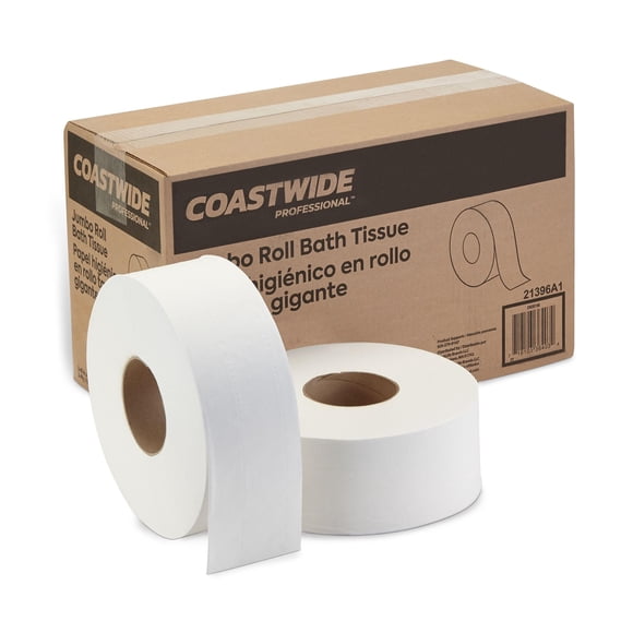 Papel Higiénico COASTWIDE 6 rollos de 2 capas reciclado
