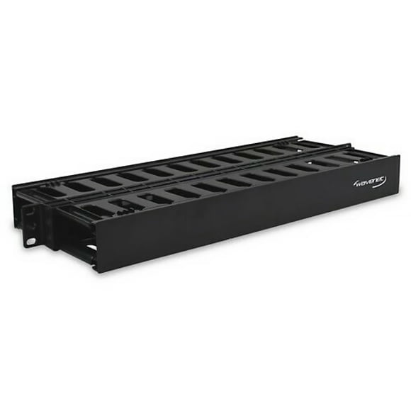 Conducto para dedos ranurado de doble cara, Wavenet, 1U, cable Manager