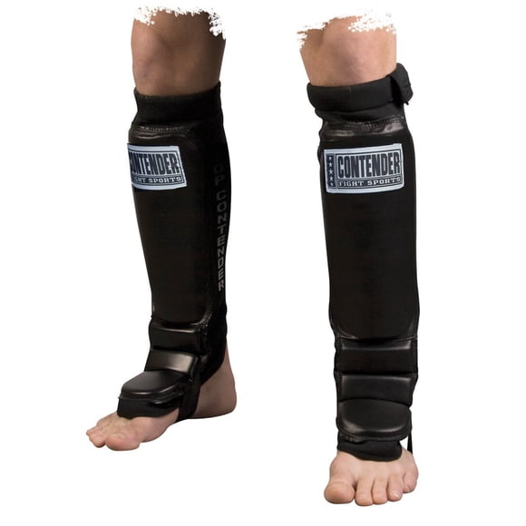 Espinilleras Contender Fight Sports Juvenil Talla Media Negro