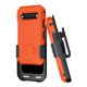 thumbnail image 3 of Funda Beltron DuraForce Pro 3 con clip giratorio para cinturón, naranja, 3 of 7