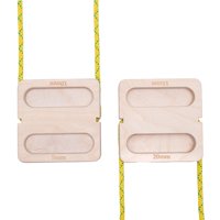 Magideal - 2 Piezas Tablero De Escalada Tabla De Agarre Para Dedos Entrenador De Fuerza Madera Portátil Adecuado Para Ejercicios De Escaladores Gimnasios Entrena
