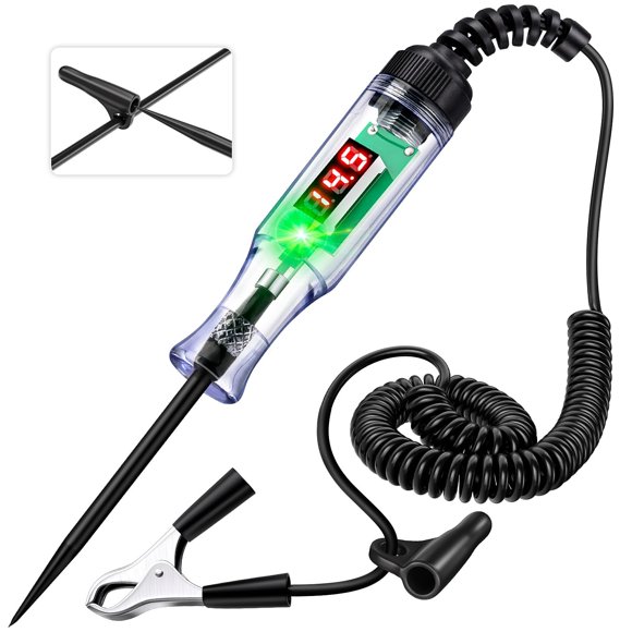Luz de Prueba FEAOXYO 3‑48 V Voltímetro Digital Automotriz