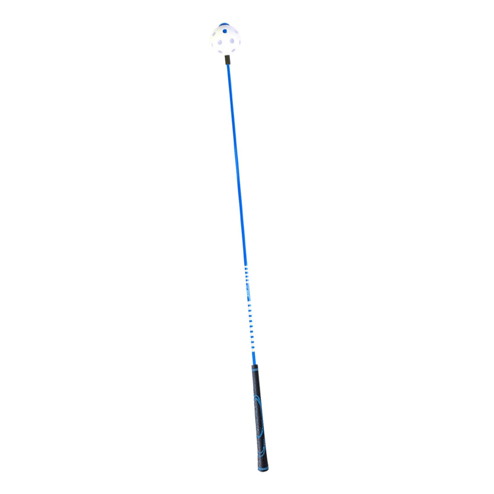 Magideal - Entrenador De Swing De Golf Varilla De Práctica De Golf Accesorios Portátiles Palo De Calentamiento De Golf Entrenamiento De Golf Para Mujeres Hombres Azul