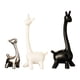 thumbnail image 5 of Estatua De Jirafa De Cerámica, Adorno De Estatua De Animal Para Dormitorio, Armario, Estantería, 3 Uds., 5 of 5
