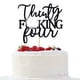 thumbnail image 1 of Decoración para tartas de Unoggsor con diseño de feliz cumpleaños número 34, color negro, 1 of 7