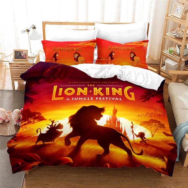 The Lion King Simba Bedding Set,Children Boy Quilt Cover,Bedroom Decora Duvet Cover,boys gift Bed Sheets