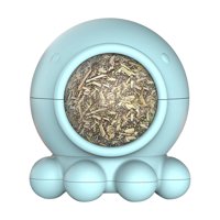 Magideal - Bola De Hierba Gatera, Juguete Comestible Para Gatos Para Lamer Gatos, Juguete De Hierba Gatera Esférica Para Gatos, Bola Giratoria Para Lamer Gatos, Azul