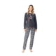thumbnail image 2 of Pijama Largo Algodón Mujer Invierno Dc C1 Talla M, 2 of 5