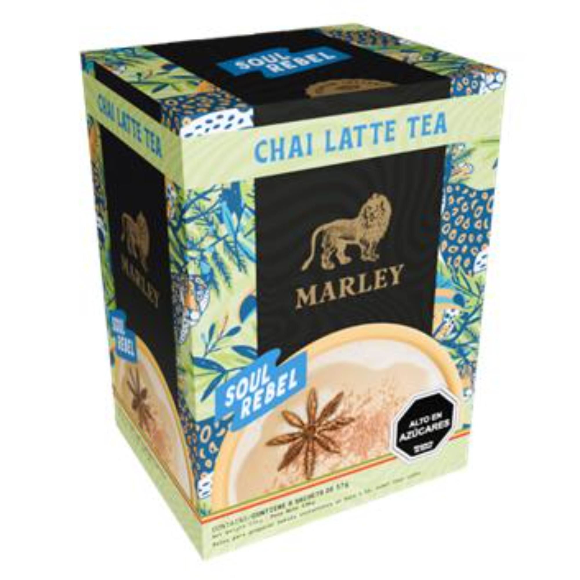 Café Sobres Soul Rebel Chai Latte Caja 136 g Marley Coffee
