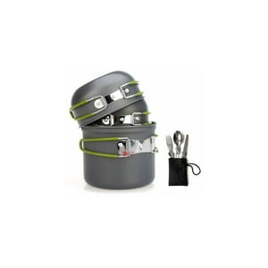 Puntostore - Set Ollas Para Camping De 11 Piezas Con Cocinilla -