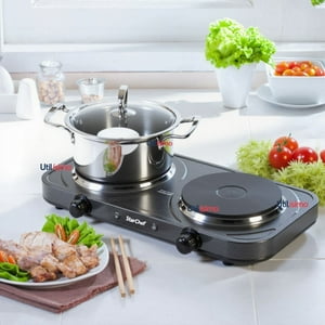 Line - Cocina Eléctrica 2 Platos Cocinilla Portátil 2000W De Potencia