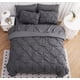 thumbnail image 5 of Juego de edredón LANE LINEN tamaño king con sábanas y fundas de almohada, color gris, 5 of 7