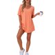 thumbnail image 2 of INSPIRE CHIC Camisón de mujer con cuello en V, camisón cómodo y holgado, talla S, color naranja, 2 of 6