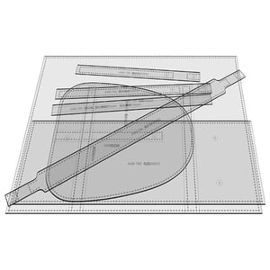 Bothyi - Plantilla De Bolso Aab-793 Acrílico Diy Plantillas De Tejer Patrones Plantilla De Bolso