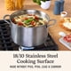 thumbnail image 4 of Juego de utensilios de cocina Calphalon de acero inoxidable cepillado de 3 capas, 6 L, 4 of 5