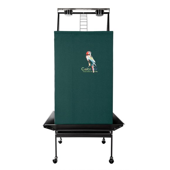 Cubierta para Jaula de Pájaros Colorday 173 cm Verde con Parte Superior de Juego
