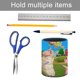 thumbnail image 5 of WordWorld-theme Cylinder Pen Holder Pencil Organizer with Flannel Lining PVC Leather Material Cardboard Base for study work 10*8CM, 5 of 6