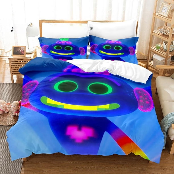 Cartoons Bed Sheet Set Trolls Bedding Set Single Twin Full Size Bed Set Adult Kid Bedroom Duvet cover Sets Bed Sheets
