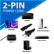 thumbnail image 3 of Cable de alimentación AC, 2 clavijas, C8, 1,5 m, estándar, 2 ranuras para TV PS4 PS, 3 of 6