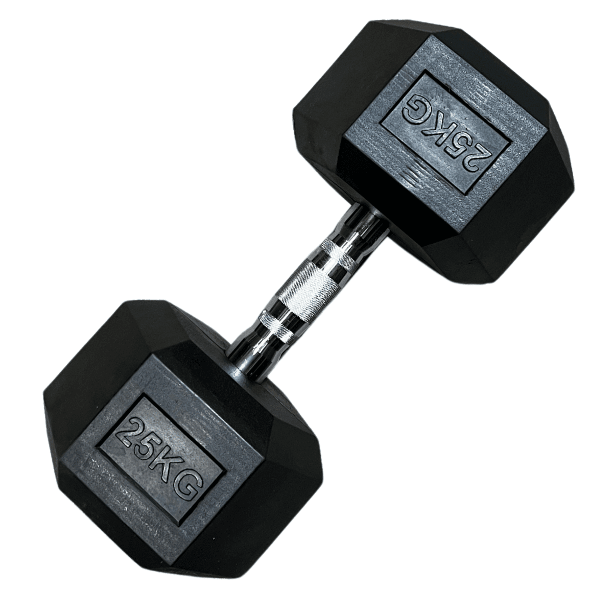 Linea Sport - Mancuerna Hexagonal De 25 Kg Con Recubrimiento De Caucho