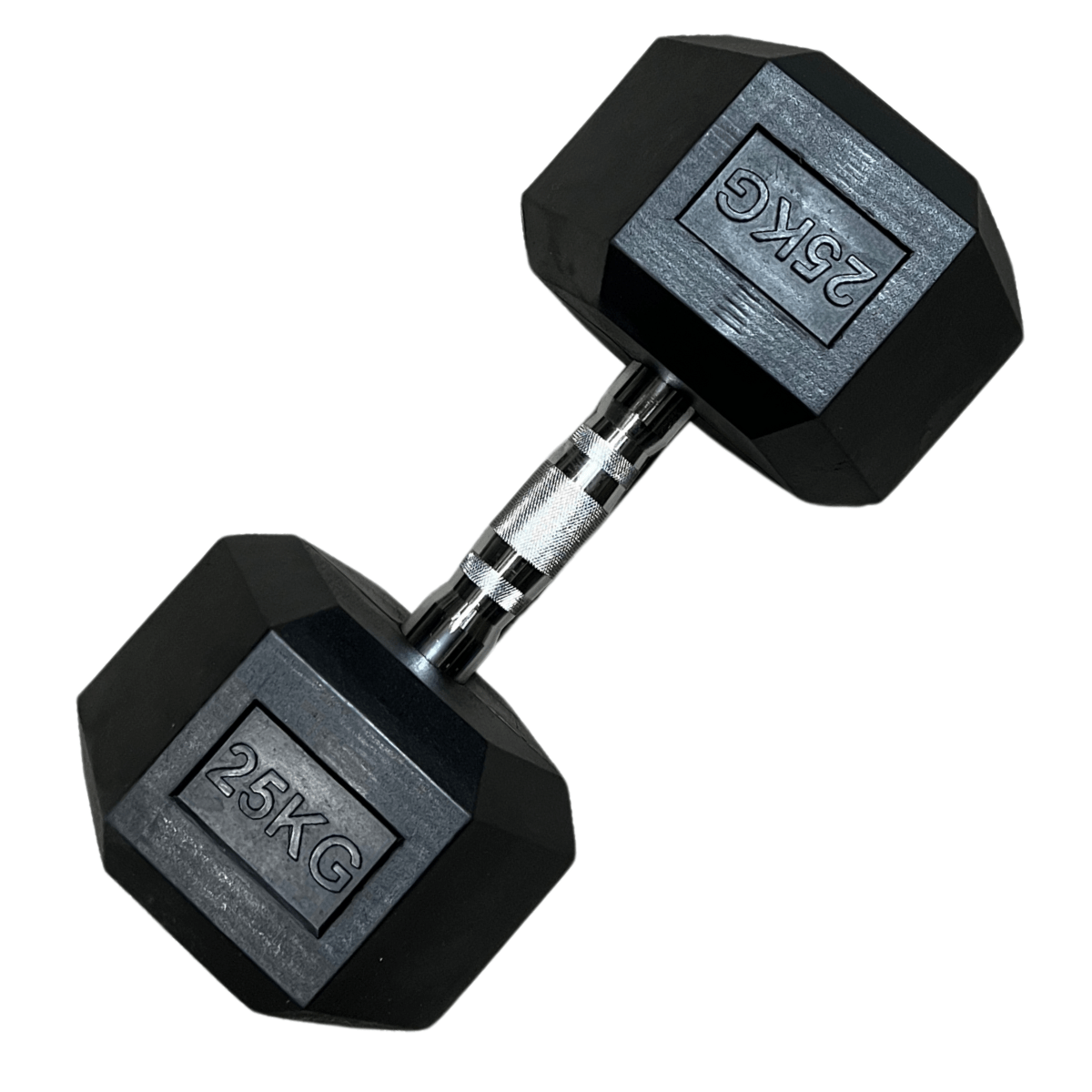 Linea Sport - Mancuerna Hexagonal De 25 Kg Con Recubrimiento De Caucho
