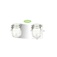 Genérico - Botella Hermetica De Vidrio 700Ml