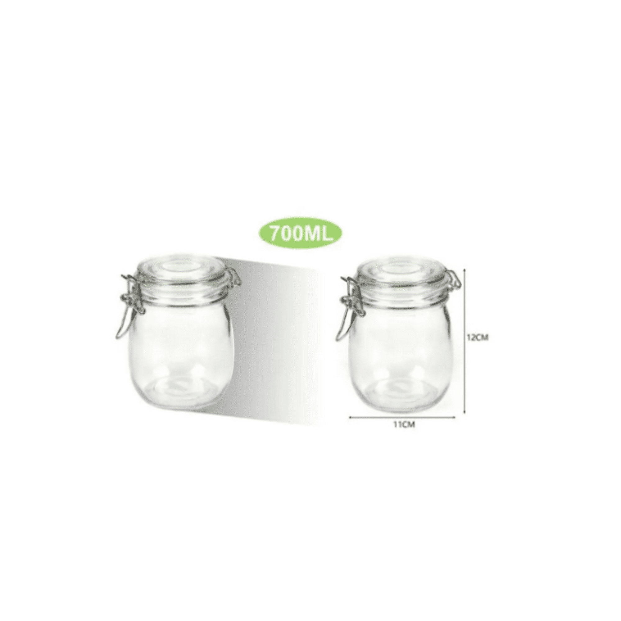 Genérico - Botella Hermetica De Vidrio 700ml