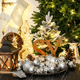 thumbnail image 2 of Esferas Navidad Adornos De Navidad Decoracion Navideña Bolas Color Plateado 406, 2 of 3