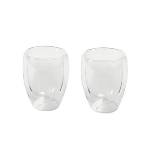 Set 2 Vasos Taza Doble Pared Café Capuchino 350Ml Haussen