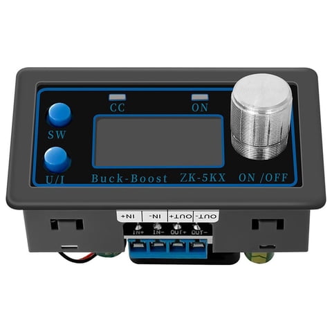 Magideal - Control Digital Dc Buck Boost Converter Módulo De Fuente De Alimentación Pantalla Lcd 36V 5A 80W Módulo Regulador De Ventilador De Control De Temperat