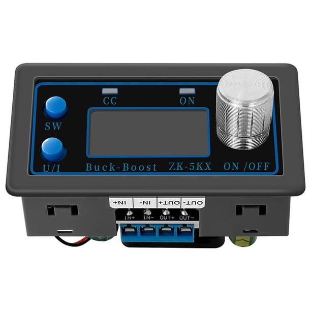 Control digital DC Buck Boost Converter Módulo de fuente de alimentación Pantalla LCD 36V 5A 80W Módulo regulador de ventilador de control de temperat