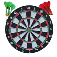 Joerex - Tablero Dardos Papel Doblecara Chico 30Cms +6 Dardos