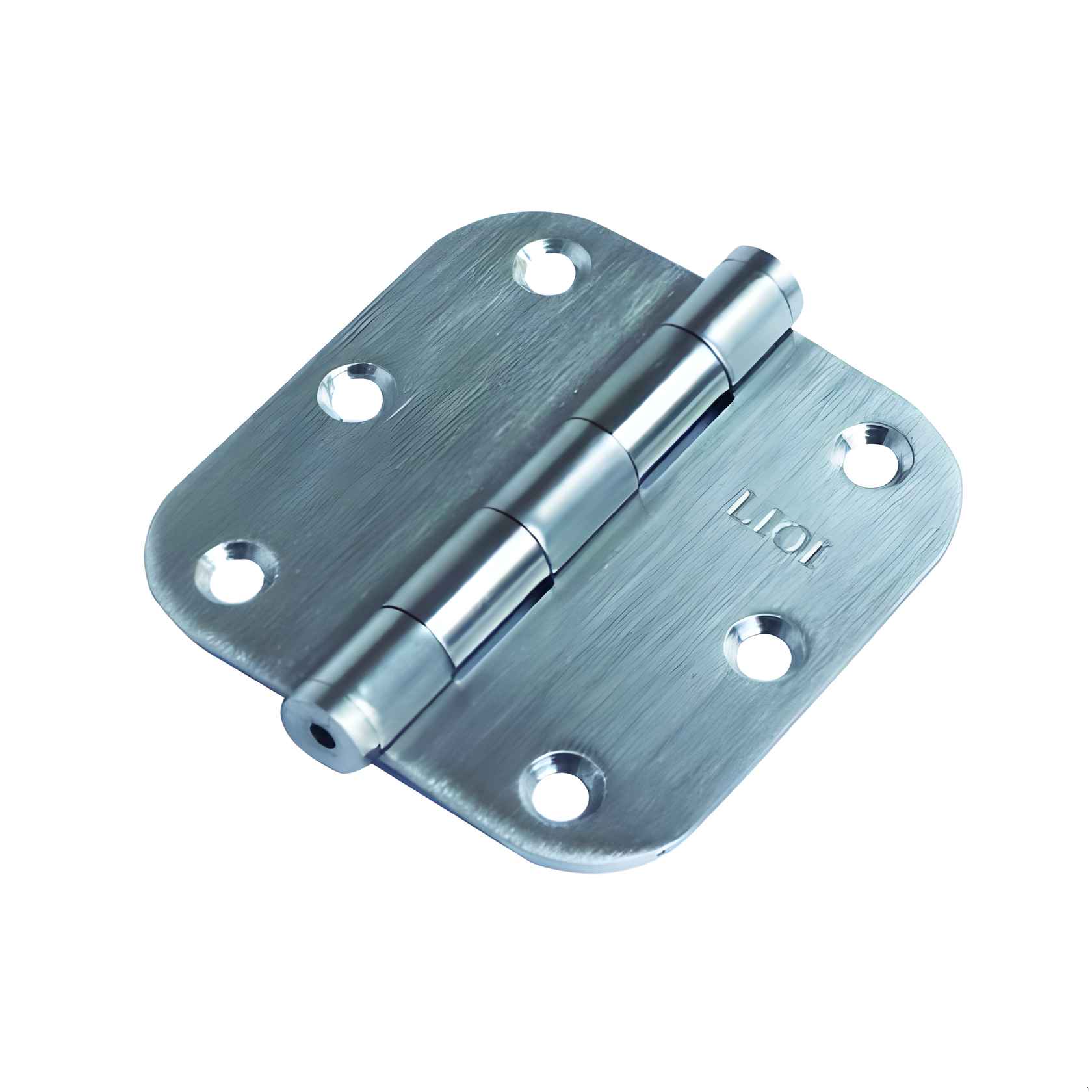 Bisagra L-290 Acero Inox Satinado Borde Redondo 2 Un. 3X3"" - Lioi