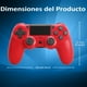 thumbnail image 2 of Mando inalámbrico compatible con PS4/Slim/Pro y PC, joystick para juegos remotos, rojo, 2 of 6