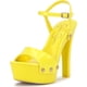 thumbnail image 1 of Sandalia con plataforma Jessica Simpson Calenta Amarillo Brillante 7.5, 1 of 7