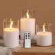 thumbnail image 1 of Velas sin llama Eywamage de cristal transparente con mando a distancia, juego de 3, 1 of 7