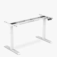 Form Office - Base Acero Cosmo 120-200 Dual Eléctrico Blanco